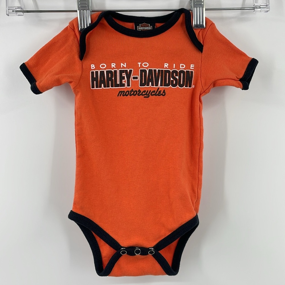 Harley Davidson Born to Ride Motorcycles unisex onesie Size 9 12 Month